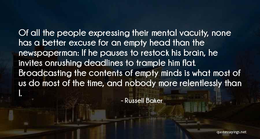 Restock Quotes By Russell Baker Restock Quotes By Russell Baker