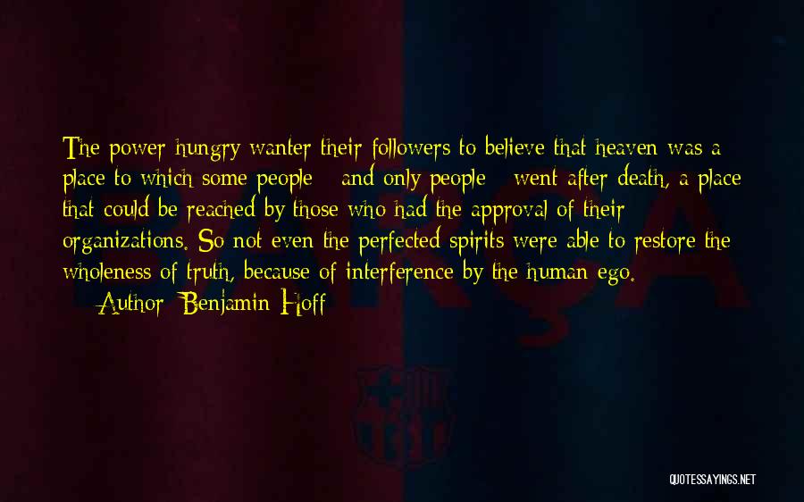 Restore Quotes By Benjamin Hoff