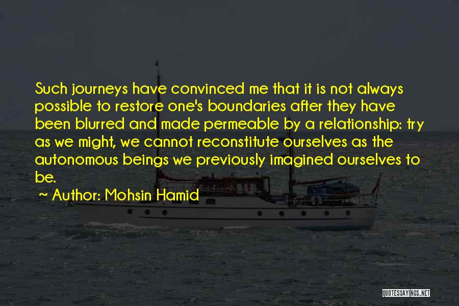 Restore Relationship Quotes By Mohsin Hamid