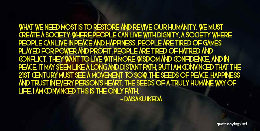 Restore Trust Quotes By Daisaku Ikeda