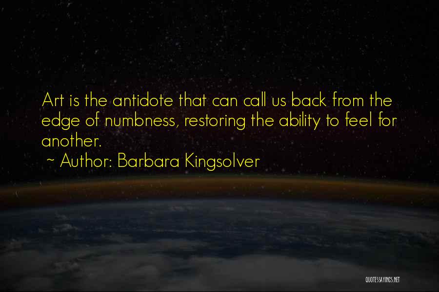 Restoring Quotes By Barbara Kingsolver