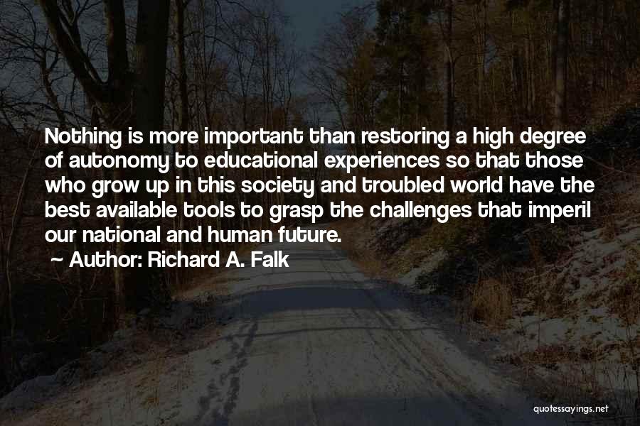 Restoring Quotes By Richard A. Falk