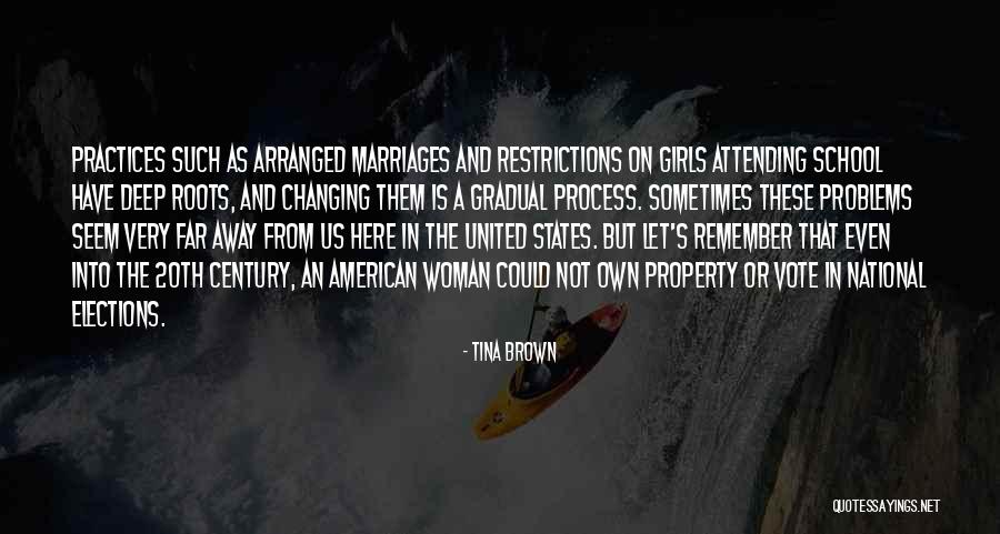 Restrictions On Girls Quotes By Tina Brown Restrictions On Girls Quotes By Tina Brown