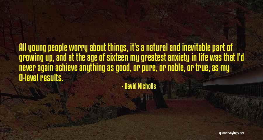 Results Achieve Results Quotes By David Nicholls