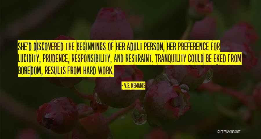 Results Of Hard Work Quotes By V.S. Kemanis