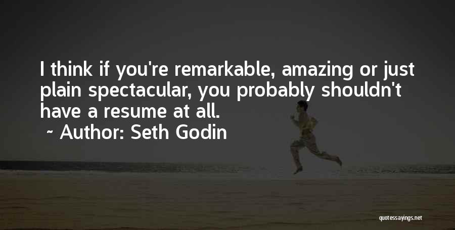 Resumes Quotes By Seth Godin