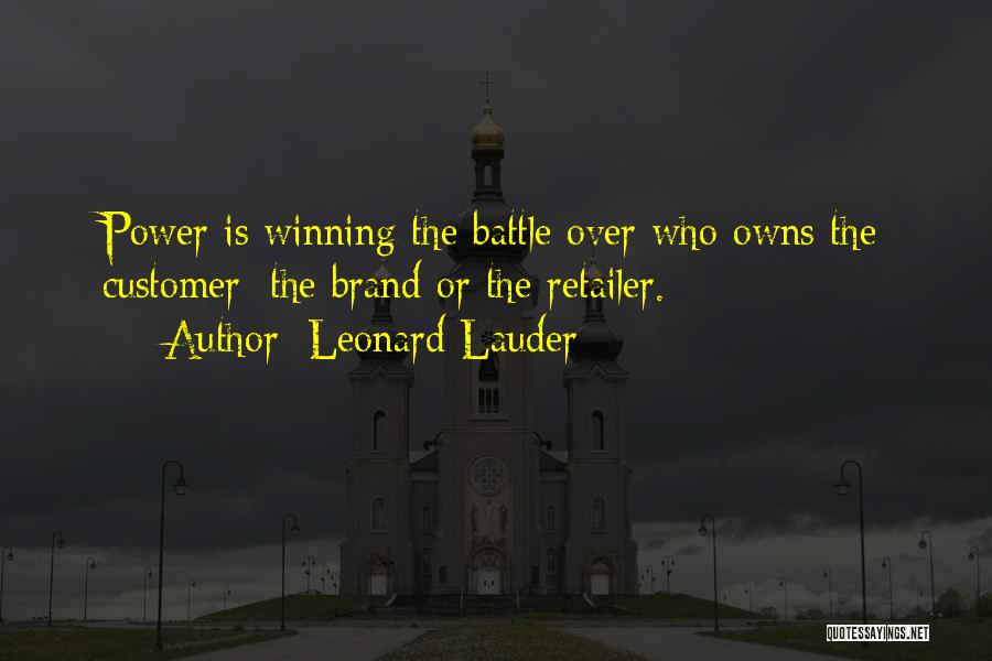 Retailer Quotes By Leonard Lauder