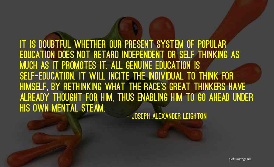 Rethinking Things Quotes By Joseph Alexander Leighton Rethinking Things Quotes By Joseph Alexander Leighton