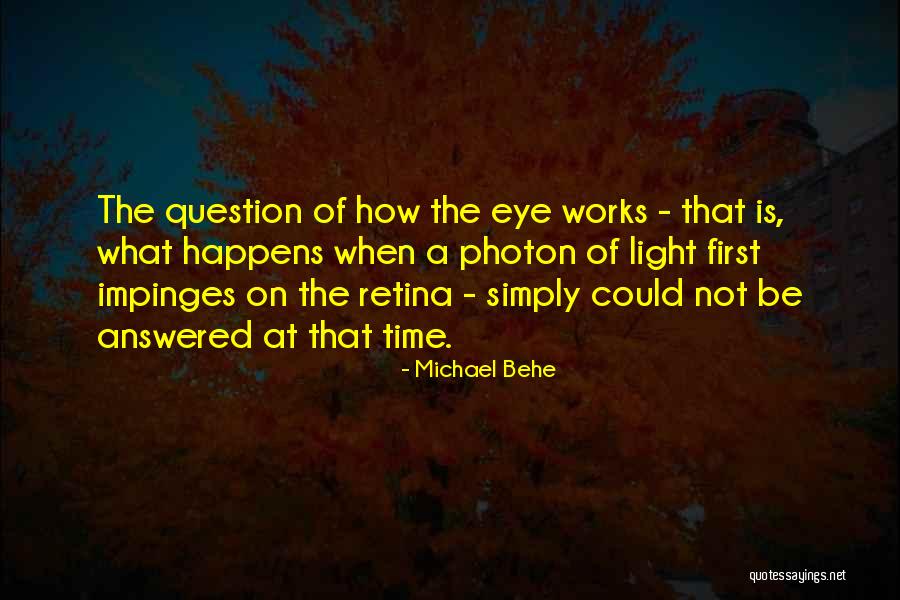 Retina Quotes By Michael Behe Retina Quotes By Michael Behe