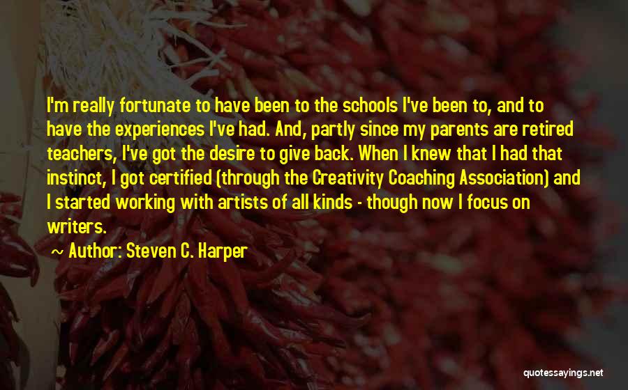 Retired Teacher Quotes By Steven C. Harper