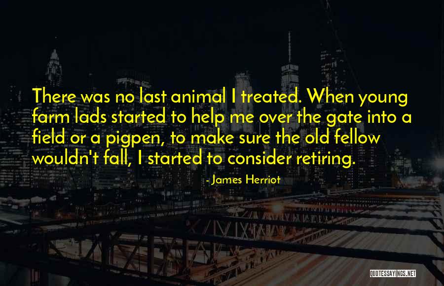 Retiring Young Quotes By James Herriot