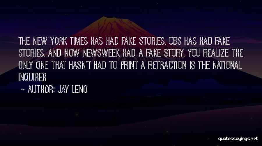 Retraction Quotes By Jay Leno