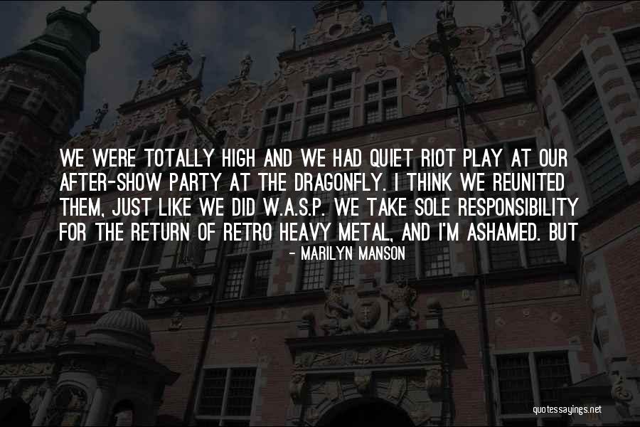Retro Party Quotes By Marilyn Manson Retro Party Quotes By Marilyn Manson