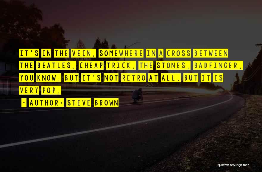 Retro Quotes By Steve Brown