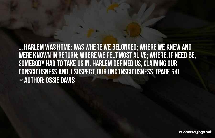 Return Home Quotes By Ossie Davis