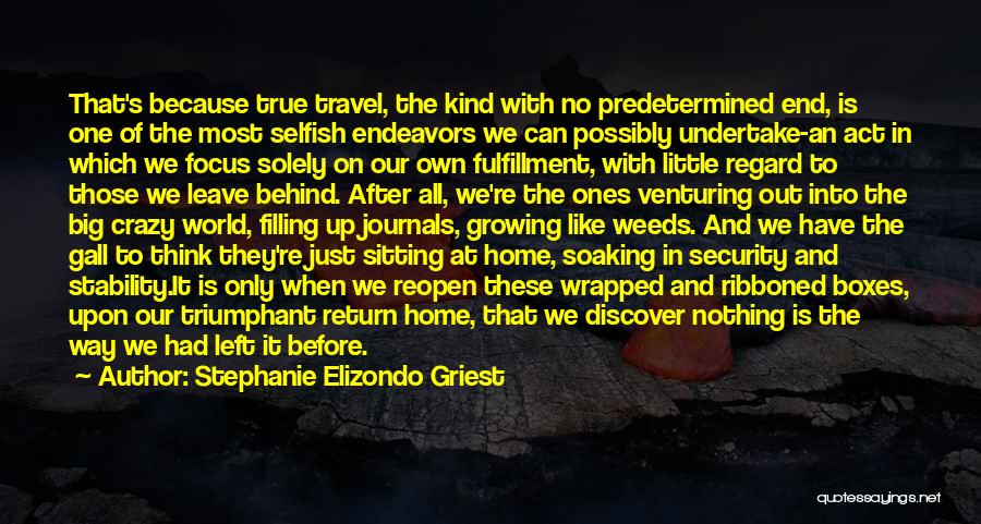 Return Home Quotes By Stephanie Elizondo Griest