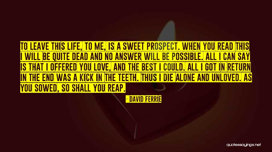Return If Possible Quotes By David Ferrie Return If Possible Quotes By David Ferrie