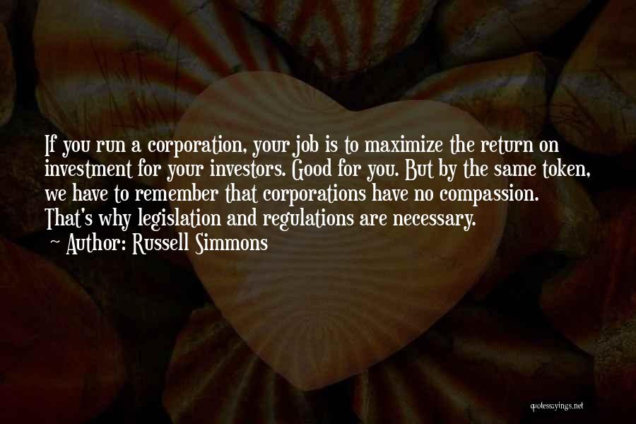 Return On Investment Quotes By Russell Simmons