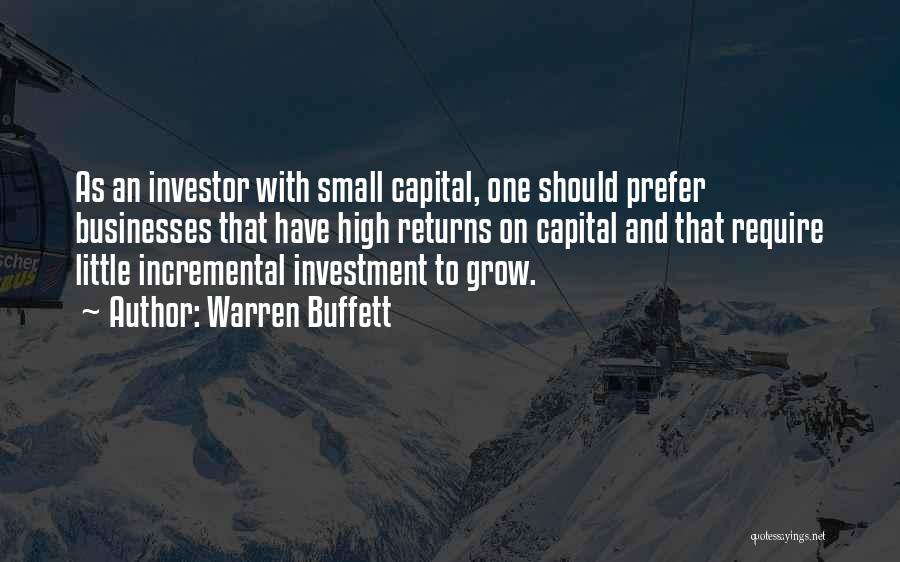 Return On Investment Quotes By Warren Buffett