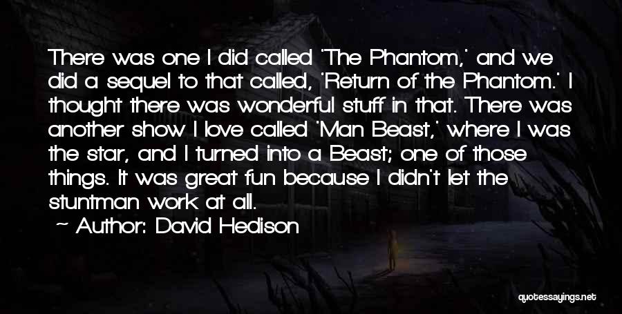 Return To Work Quotes By David Hedison