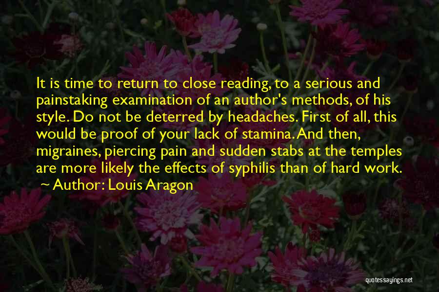 Return To Work Quotes By Louis Aragon