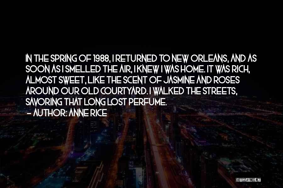 Returned Home Quotes By Anne Rice