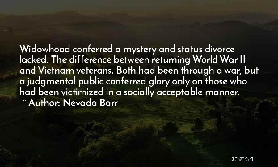 Returning From War Quotes By Nevada Barr