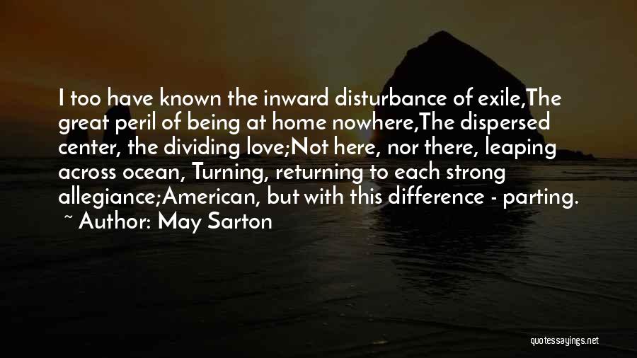 Returning Love Quotes By May Sarton