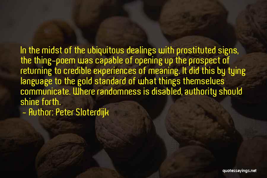 Returning Quotes By Peter Sloterdijk