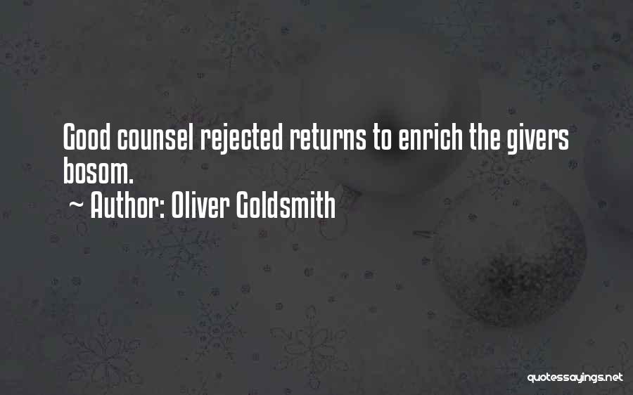 Returns Quotes By Oliver Goldsmith