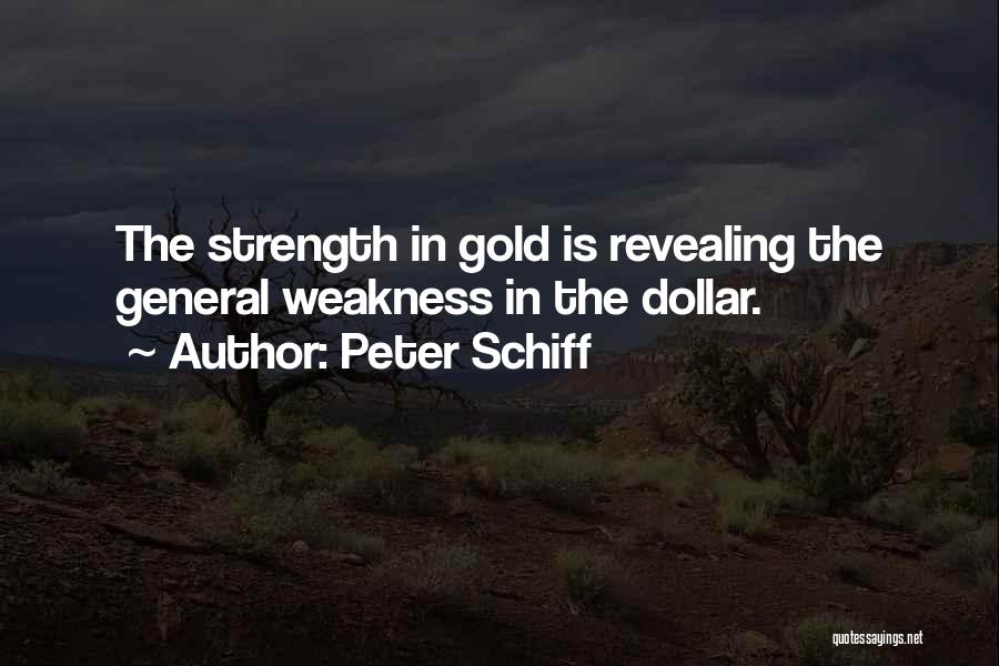 Revealing Weakness Quotes By Peter Schiff