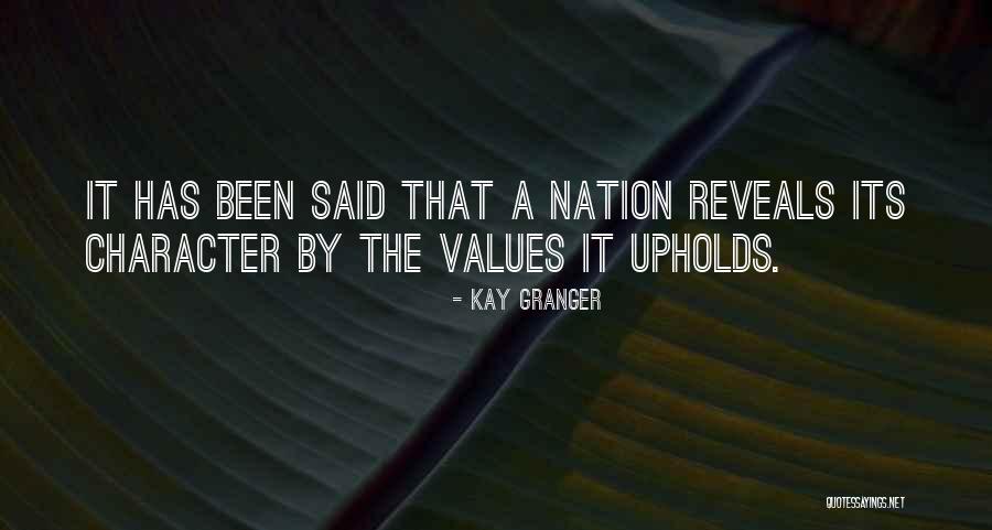Reveals Character Quotes By Kay Granger Reveals Character Quotes By Kay Granger