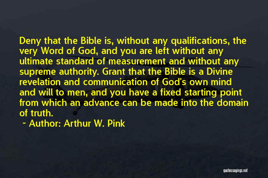 Revelation Bible Quotes By Arthur W. Pink