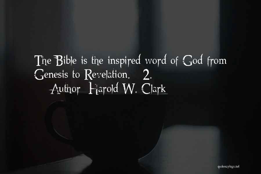 Revelation Bible Quotes By Harold W. Clark