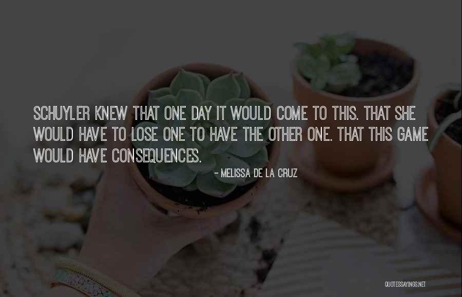 Revelations Melissa De La Cruz Quotes By Melissa De La Cruz