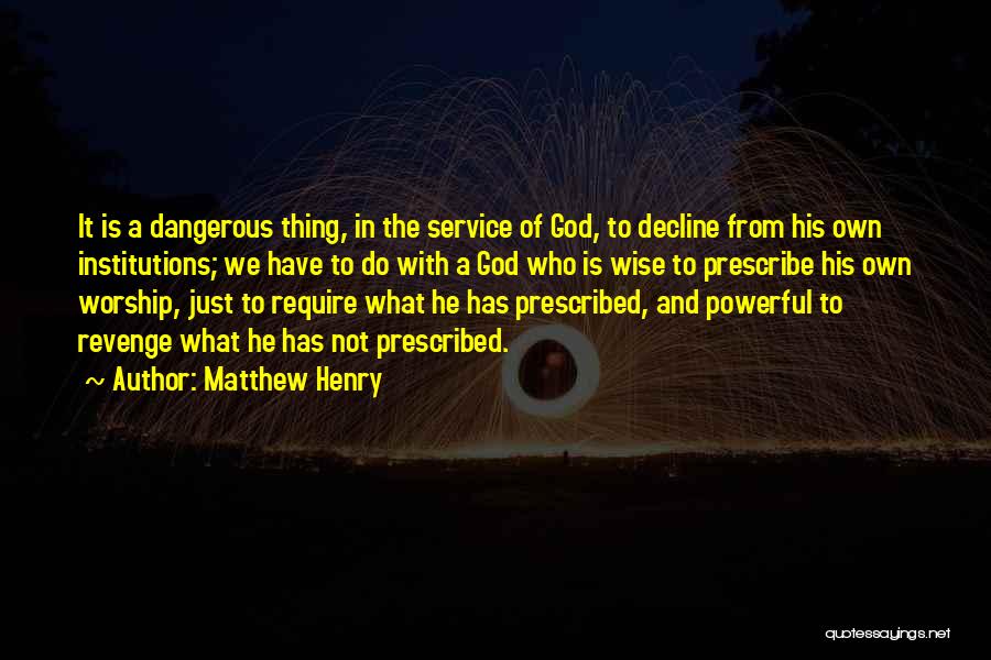 Revenge And God Quotes By Matthew Henry