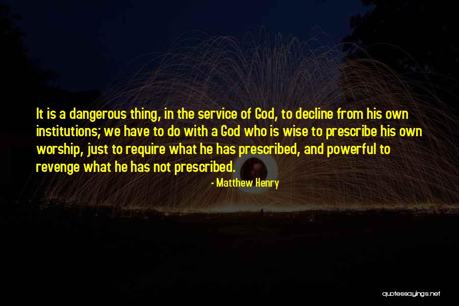 Revenge And God Quotes By Matthew Henry