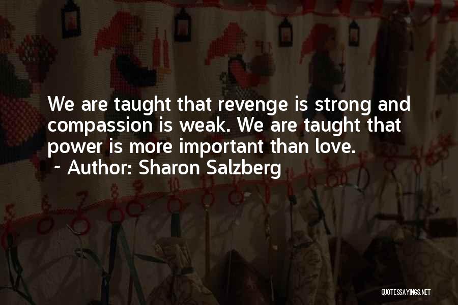 Revenge And Love Quotes By Sharon Salzberg