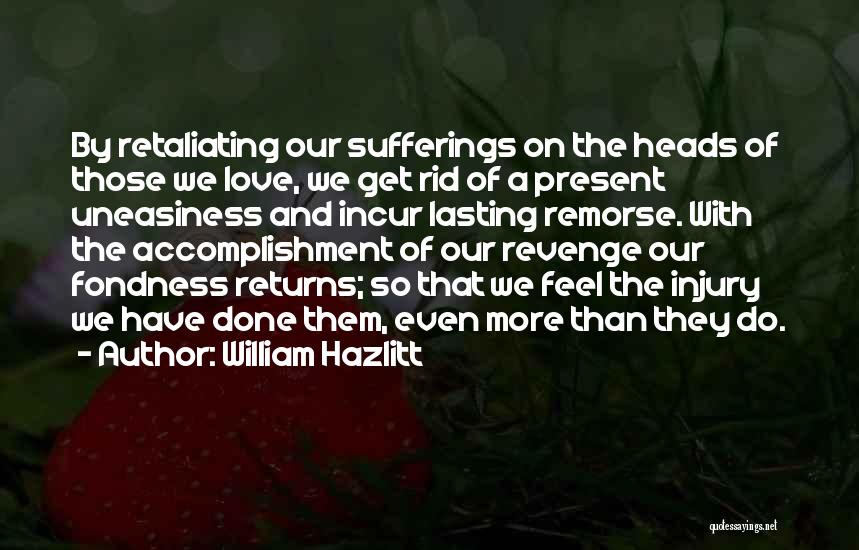 Revenge And Love Quotes By William Hazlitt