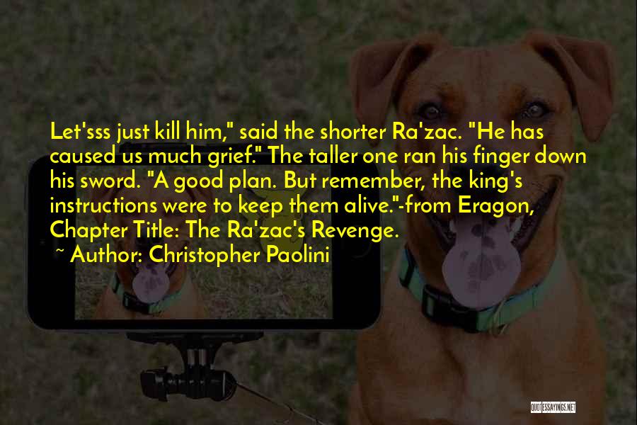 Revenge From Revenge Quotes By Christopher Paolini
