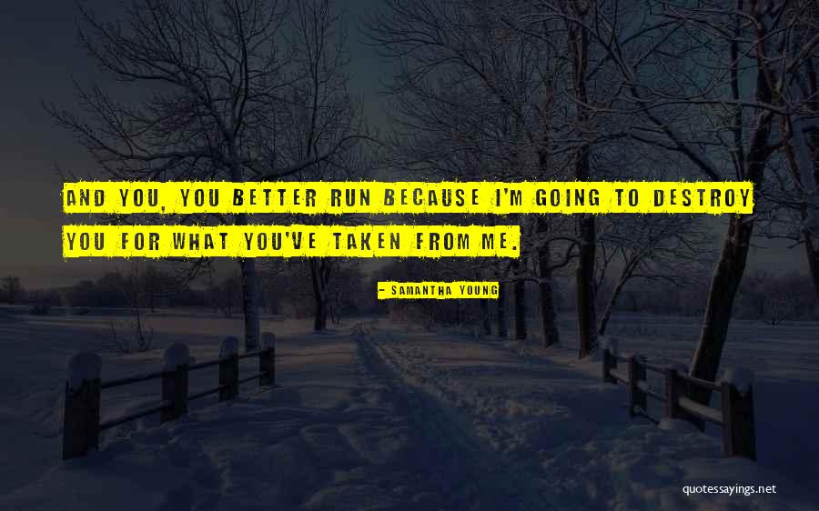 Revenge Vengeance Quotes By Samantha Young Revenge Vengeance Quotes By Samantha Young