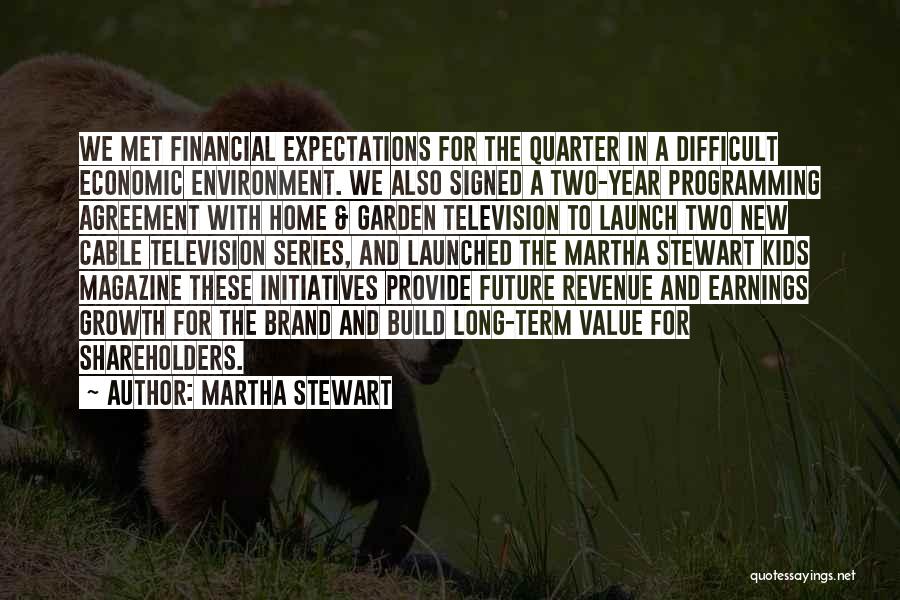 Revenue Growth Quotes By Martha Stewart