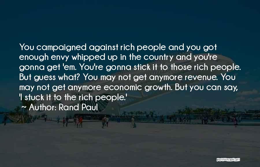 Revenue Growth Quotes By Rand Paul