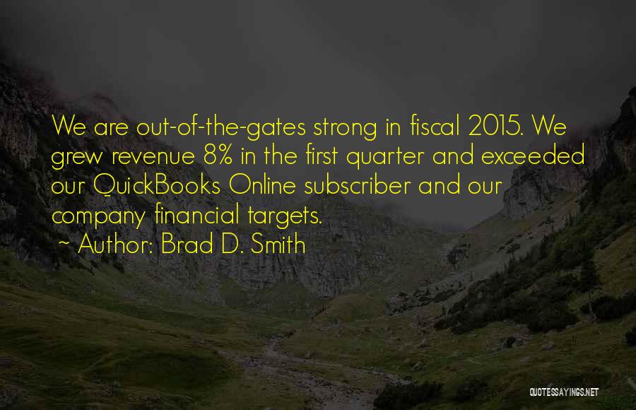 Revenue Quotes By Brad D. Smith
