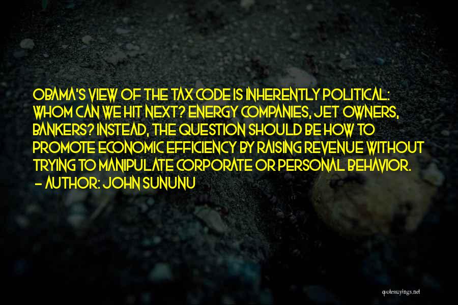 Revenue Quotes By John Sununu