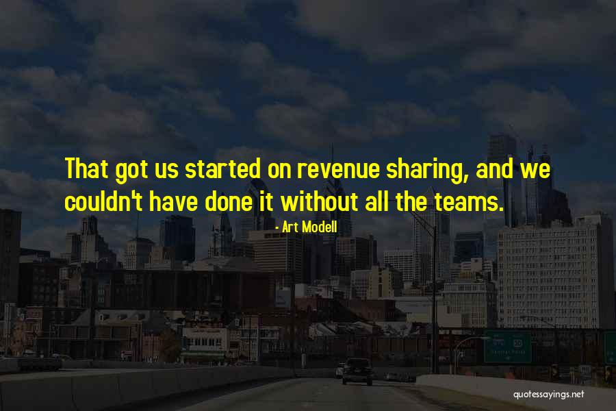 Revenue Sharing Quotes By Art Modell