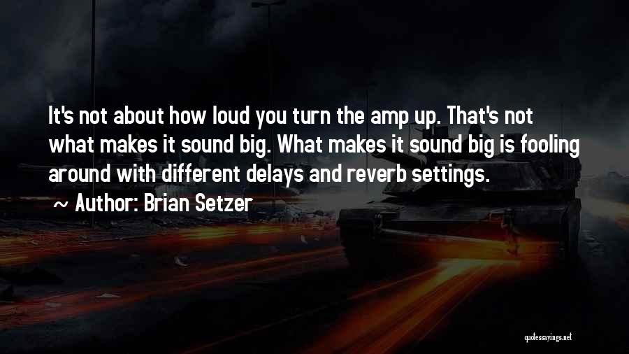 Reverb Quotes By Brian Setzer