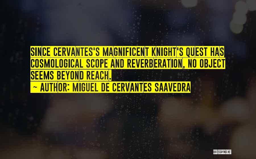 Reverberation Quotes By Miguel De Cervantes Saavedra