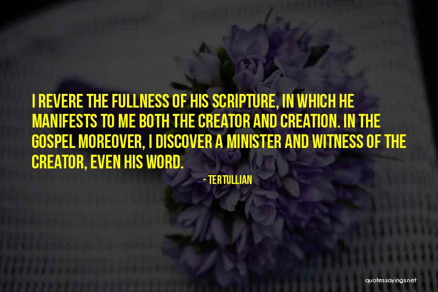 Revere Quotes By Tertullian Revere Quotes By Tertullian