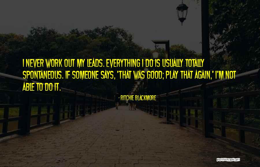 Revierta Su Quotes By Ritchie Blackmore